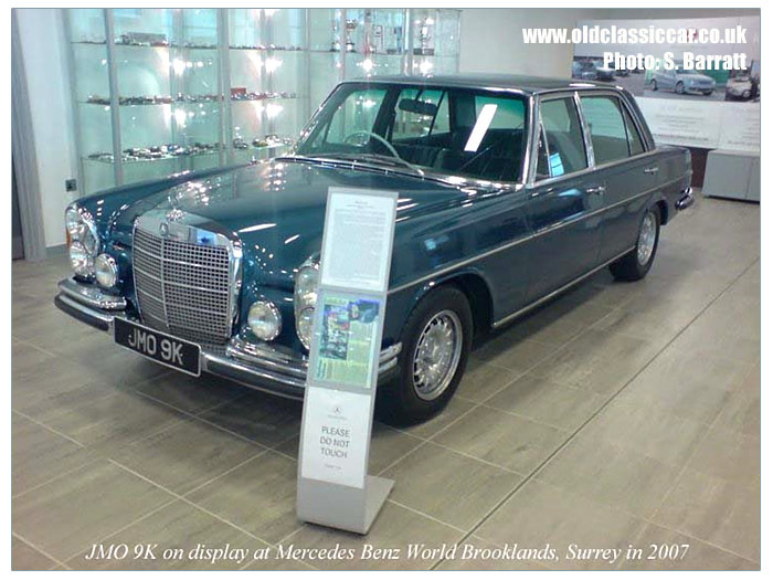 The 300SEL at Mercedes Benz World